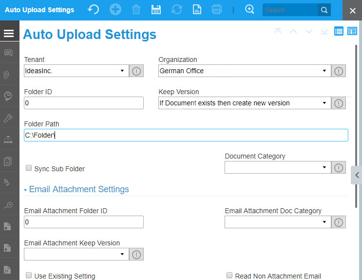 auto upload dms features